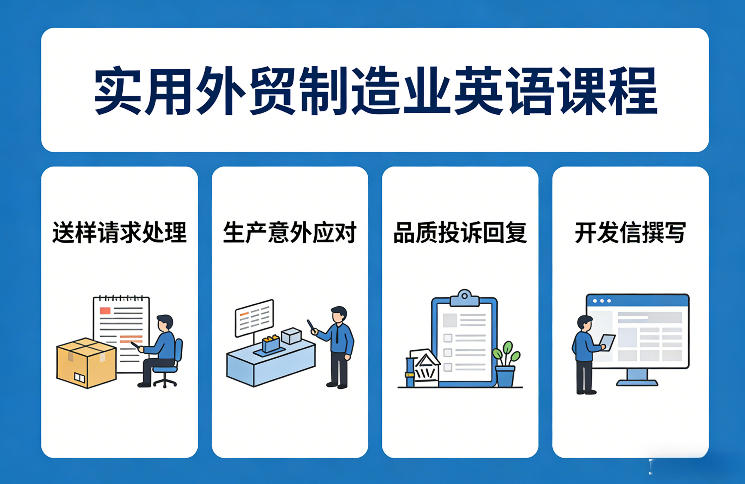 外贸制造实战英语、应对生产意外与投诉、专业开发信撰写指南