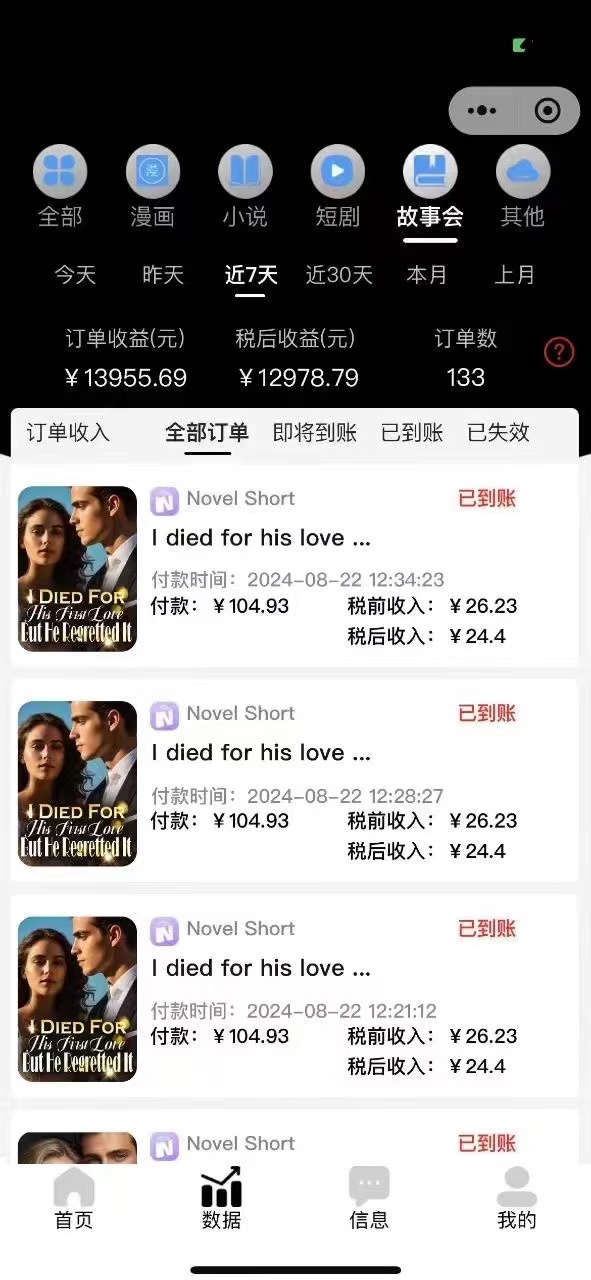 （12333期）最新海外小说推文撸美金，日入1000＋ 蓝海市场，矩阵放大收益爆炸（3）