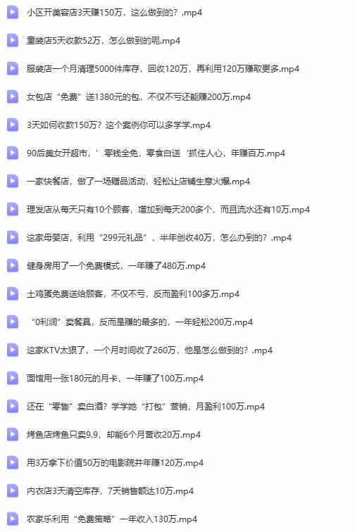 （9607期）真实有效391套商业模式，年入几十到几百万案例解析（电子书+视频+图文）（9）