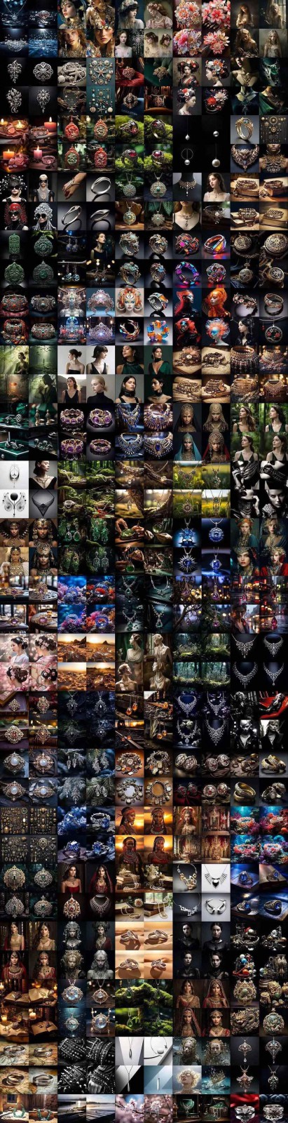 463个Midjourney珠宝摄影提示词：覆盖全品类珠宝，AI设计秒出专业效果（10）