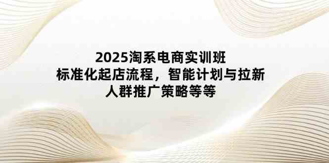 2025淘系电商实训班：标准化起店流程，智能计划与拉新，人群推广策略等等