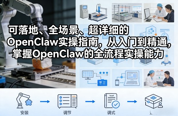 可落地、全场景、超详细的OpenClaw实操指南,从入门到精通,掌握OpenClaw的全流程实操能力 可落地、全场景、超详细的OpenClaw实操指南,从入门到精通,掌握OpenClaw的全流程实操能力