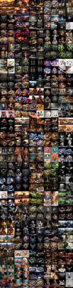 460+专业Midjourney珠宝摄影AI提示词戒指，项链-耳环-手链-宝石等，立即开始创作珠宝艺术（4）