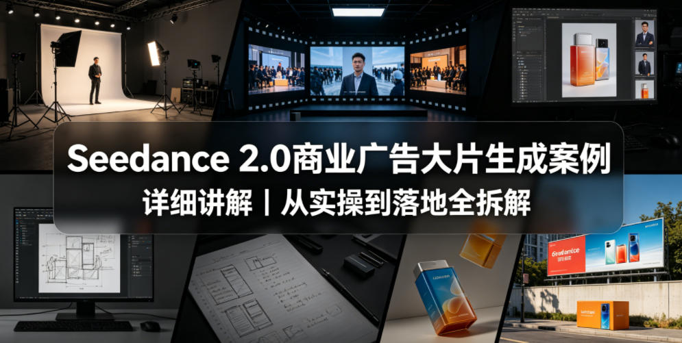 Seedance 2.0广告大片生成，实操详解，落地全拆解