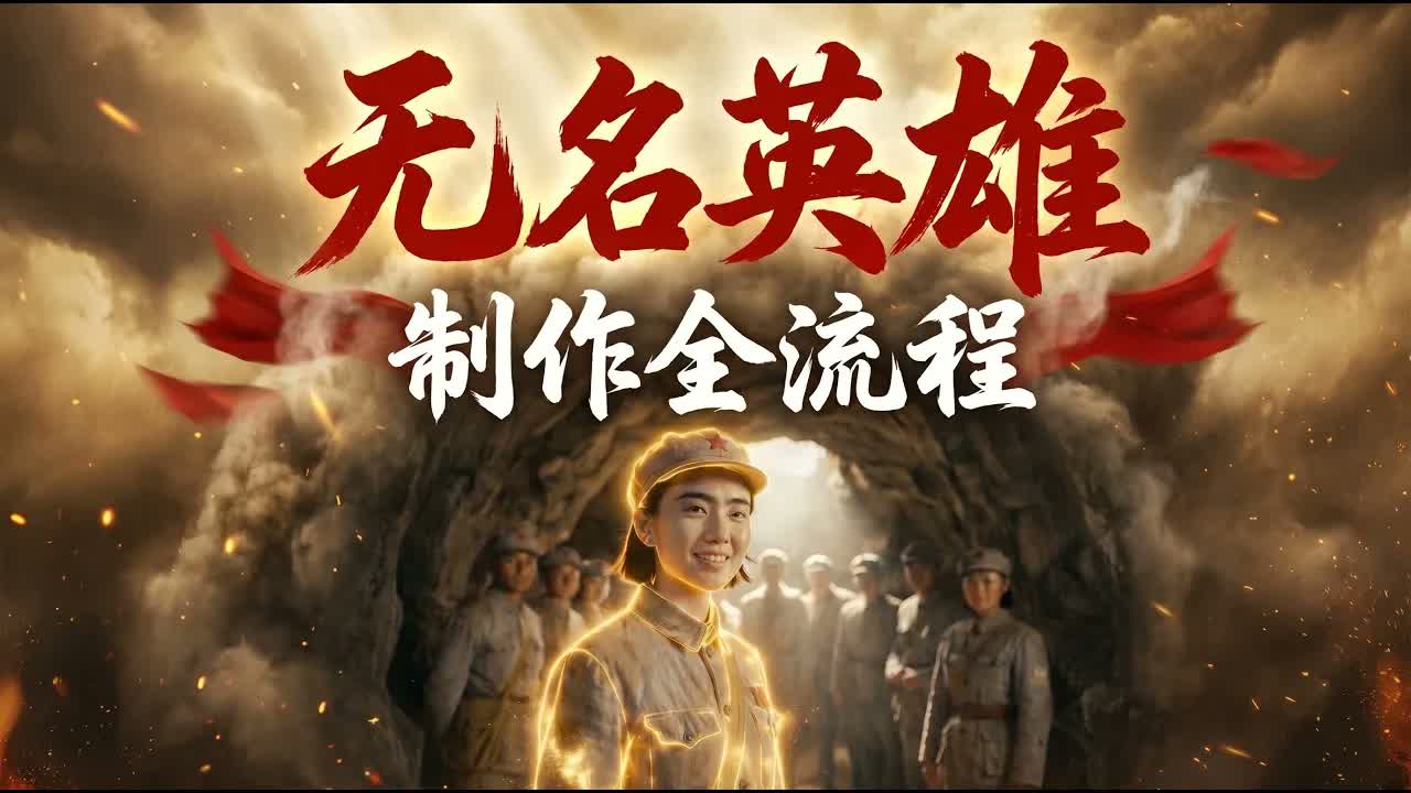 <span style='color:#ff0000'>无名英雄AI短片制作流程！用无线画布复刻一</span>