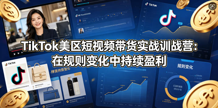 <span style='color:#078a00'>TikTok美区短视频带货实战训战营:在规则变</span>