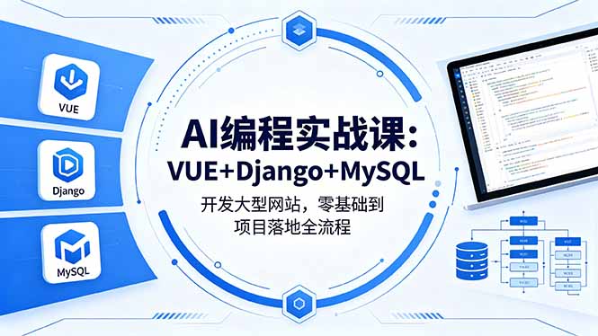<span style='color:#a100e0'>AI编程实战课:VUE+Django+MySQL开发大型网</span>