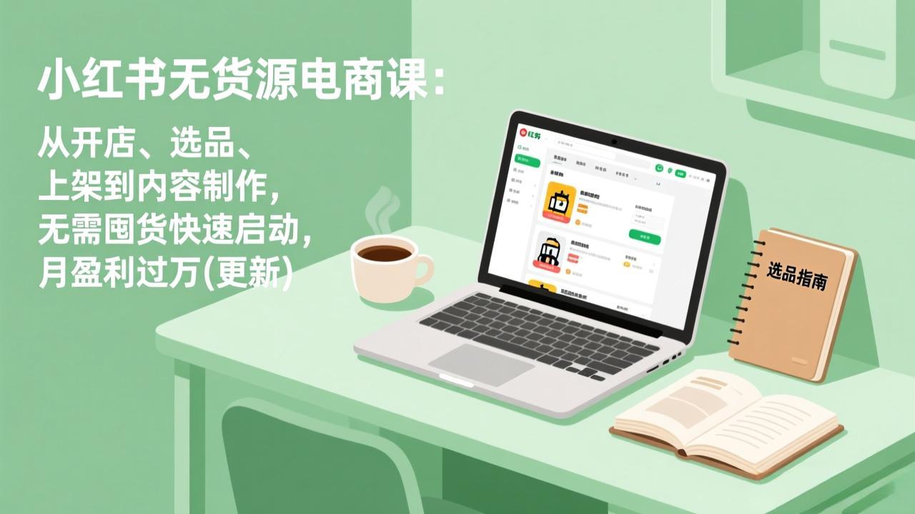 <span style='color:#bd7800'>小红书无货源电商课(5月12更新)：从开店、选品、上架到内容制作，无需囤货快速启动，月盈利过万</span>