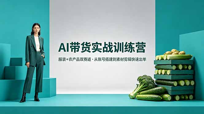 <span style='color:#a100e0'>AI带货实战训练营,服装+农产品双赛道,从账号搭建到素材剪辑快速出单</span>