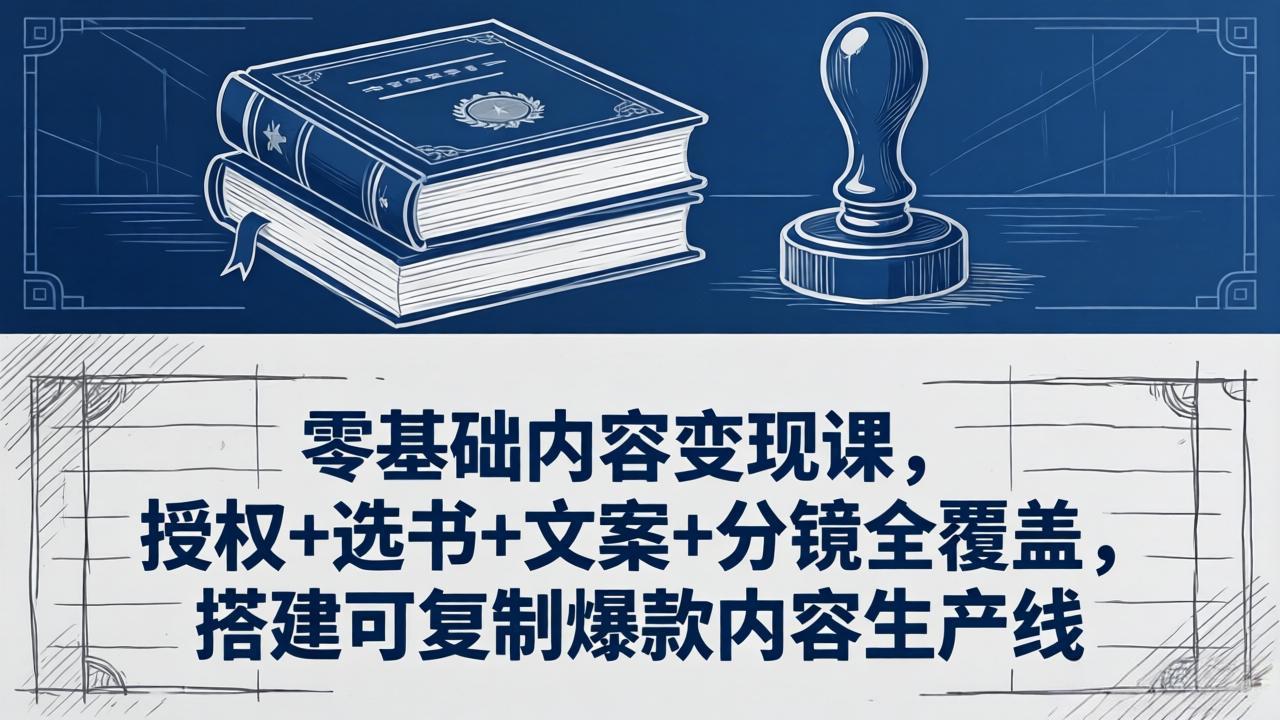 <span style='color:#a100e0'>零基础内容变现课,授权+选书+文案+分镜全覆盖,搭建可复制爆款内容生产线</span>