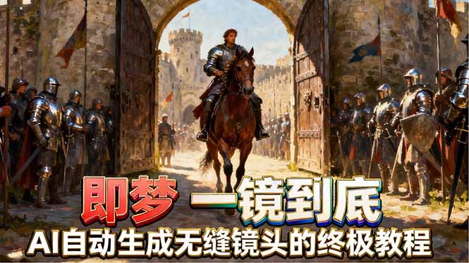 <span style='color:#001aff'>即梦AI一镜到底终极教程,智能补帧+运镜技巧,AI自动生成无缝丝滑长镜头高效出片</span>