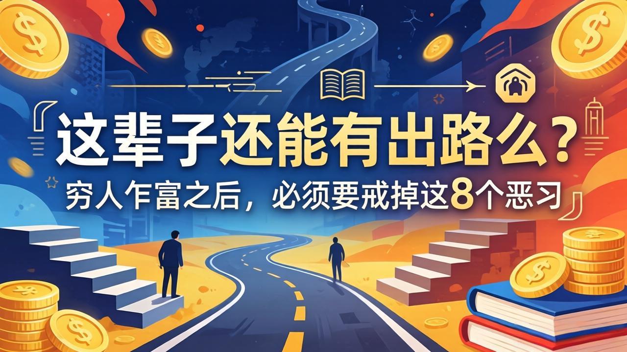 <span style='color:#078a00'>关于人生两篇付费文章【这辈子还能有出路么?】【穷人乍富之后,必须要戒掉这8个恶习</span>