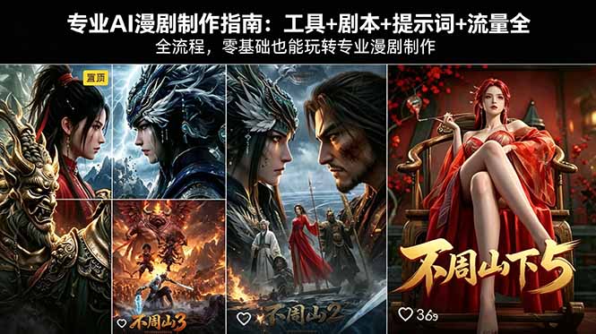 <span style='color:#a100e0'>专业AI漫剧制作指南:工具+剧本+提示词+流量全流程,零基础也能玩转专业漫剧制作</span>