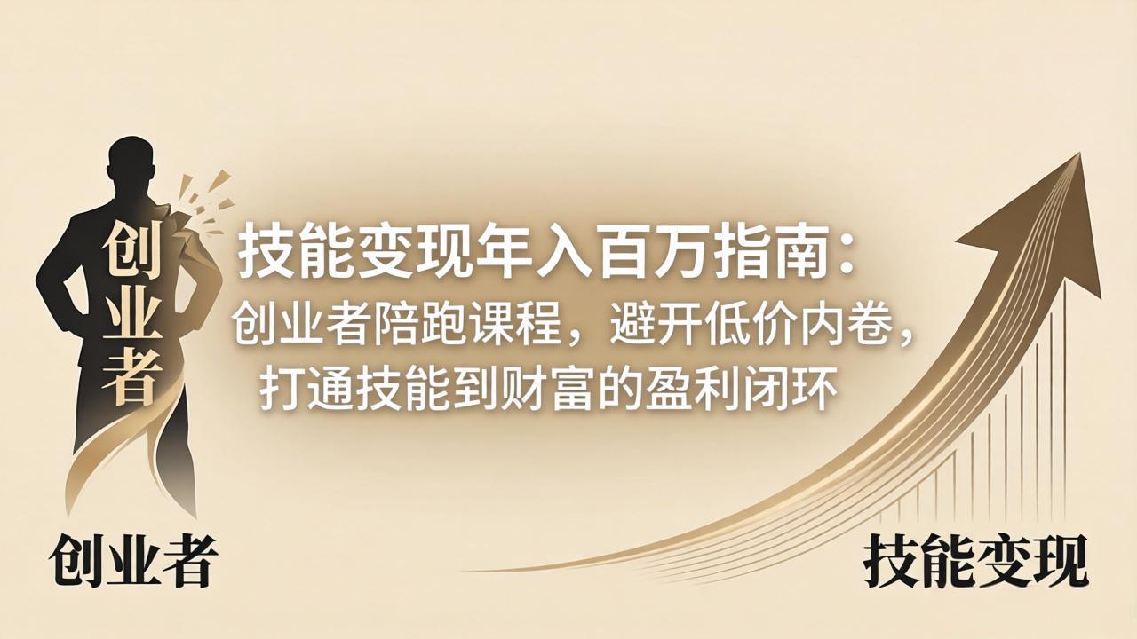 <span style='color:#a100e0'>技能变现年入百万指南：创业者陪跑课程，避开低价内卷，打通技能到财富的盈利闭环</span>