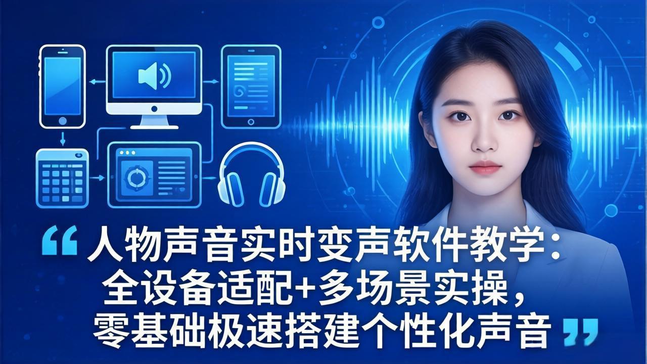 <span style='color:#a100e0'>人物声音实时变声软件教学：全设备适配+多场景实操，零基础极速搭建个性化声音</span>