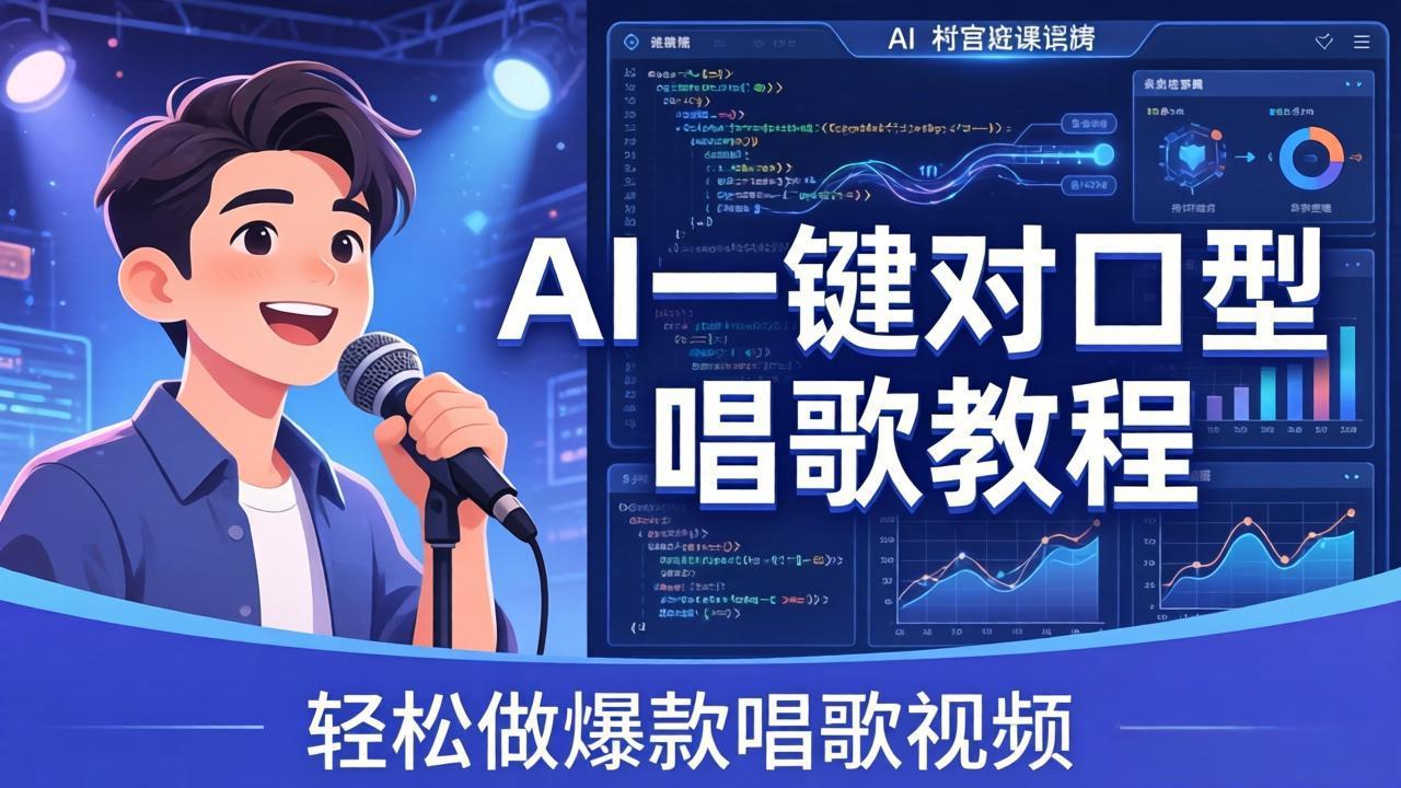<span style='color:#ff0000'>AI一键对口型唱歌教程：零基础也能学，素材准备+模型训练+音色转换，轻松做爆款唱歌视频</span>