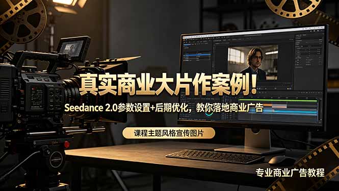 <span style='color:#ff0000'>真实商业大片作案例！Seedance 2.0参数设置+后期优化，教你落地商业广告</span>