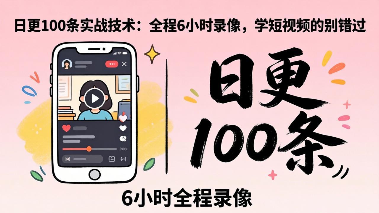 <span style='color:#078a00'>某工作坊东莞2026年4月12线下课：日更100条实战：全程6小时录像，学短视频的别错过</span>