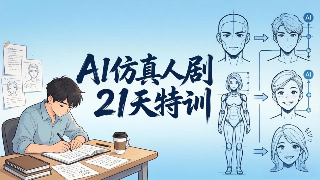 <span style='color:#a100e0'>AI仿真人剧21天特训-更新：从剧本到成片全流程实战，掌握角色一致性与变现方法</span>