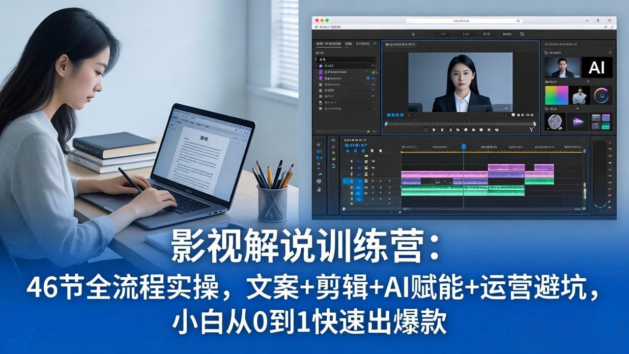<span style='color:#a100e0'>影视解说特训营：46节全流程实操，文案+剪辑+AI赋能+运营避坑，小白从0到1快速出爆款</span>