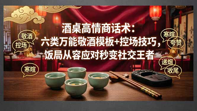 <span style='color:#bd7800'>付费文章:酒桌高情商话术:六类万能敬酒模板+控场技巧,饭局从容应对秒变社交王者</span>