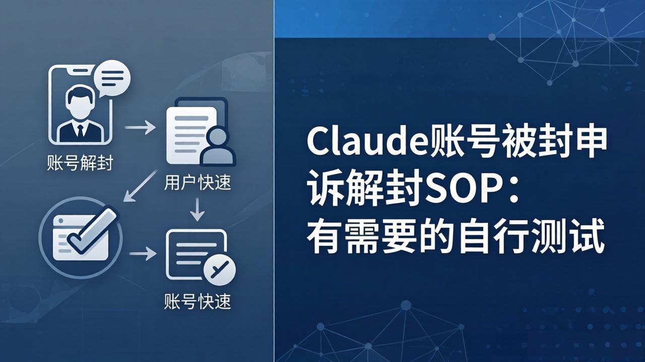 <span style='color:#078a00'>Claude账号被封申诉解封SOP:有需要的自行测试</span>