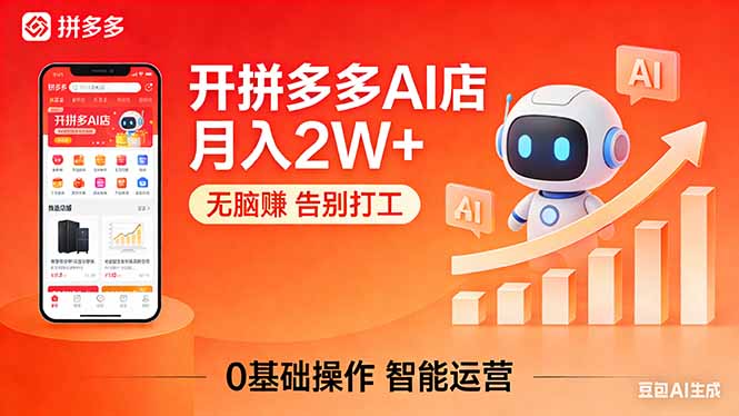 <span style='color:#078a00'>开一家拼多多AI店,月入2W+,无脑赚,告别打工,附SOP手册</span>