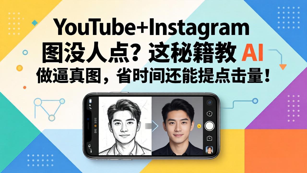 <span style='color:#ff0000'>YouTube+Instagram图没人点？这秘籍教 AI 做逼真图，省时间还能提点击量</span>
