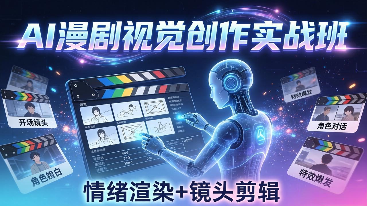 <span style='color:#bd7800'>AI漫剧视觉导演思维实战班，从脚本到成片全掌握，分镜设计情绪渲染一站学会</span>