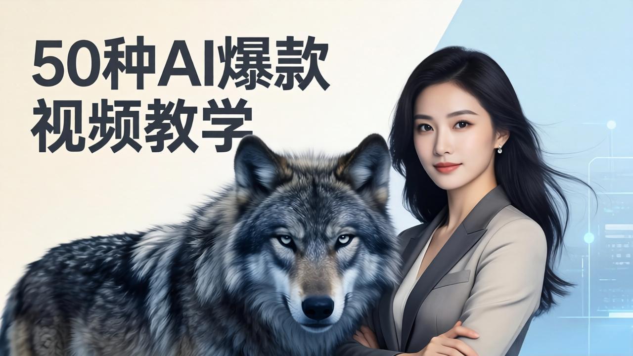 <span style='color:#078a00'>50种AI爆款视频教学:影视级古诗词+治愈萌宠+山海经蛟龙,高阶宝典商业落地</span>