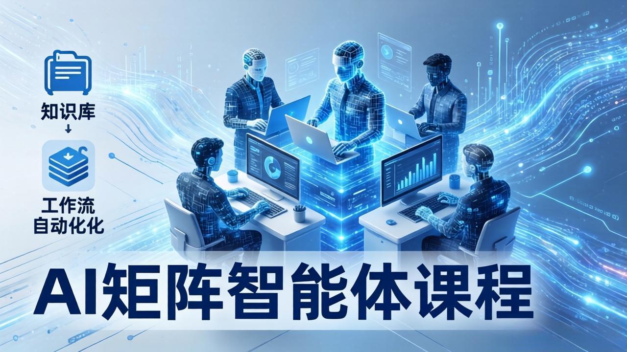 <span style='color:#ff0000'>AI矩阵智能体实战:100个数字员工批量生产内容,文本知识库+工作流自动化全搞定</span>