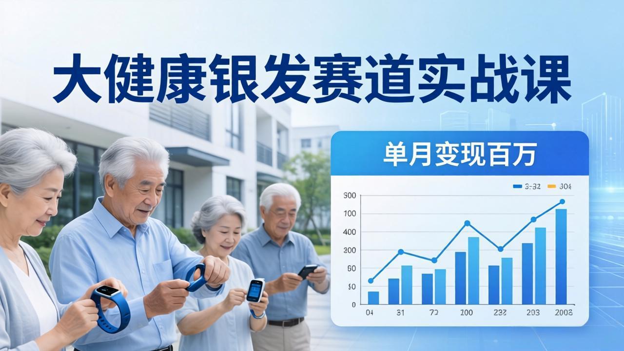 <span style='color:#ff0000'>大健康银发赛道实战课:拆解视频号线索型 IP 单月变现百万逻辑,教你精准获客高效变现</span>