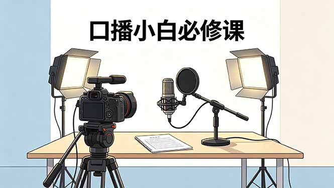 <span style='color:#078a00'>口播小白必修课：录像收音灯光设备+脚本撰写，搭专业级录制场景</span>