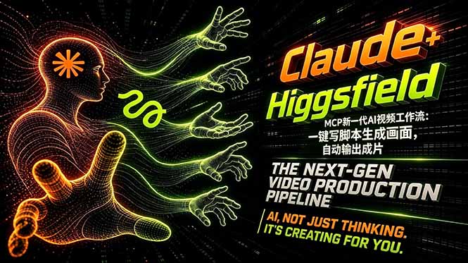 <span style='color:#ff0000'>Claude+Higgsfield MCP新一代AI视频工作流:一键写脚本生成画面,自动输出成片</span>
