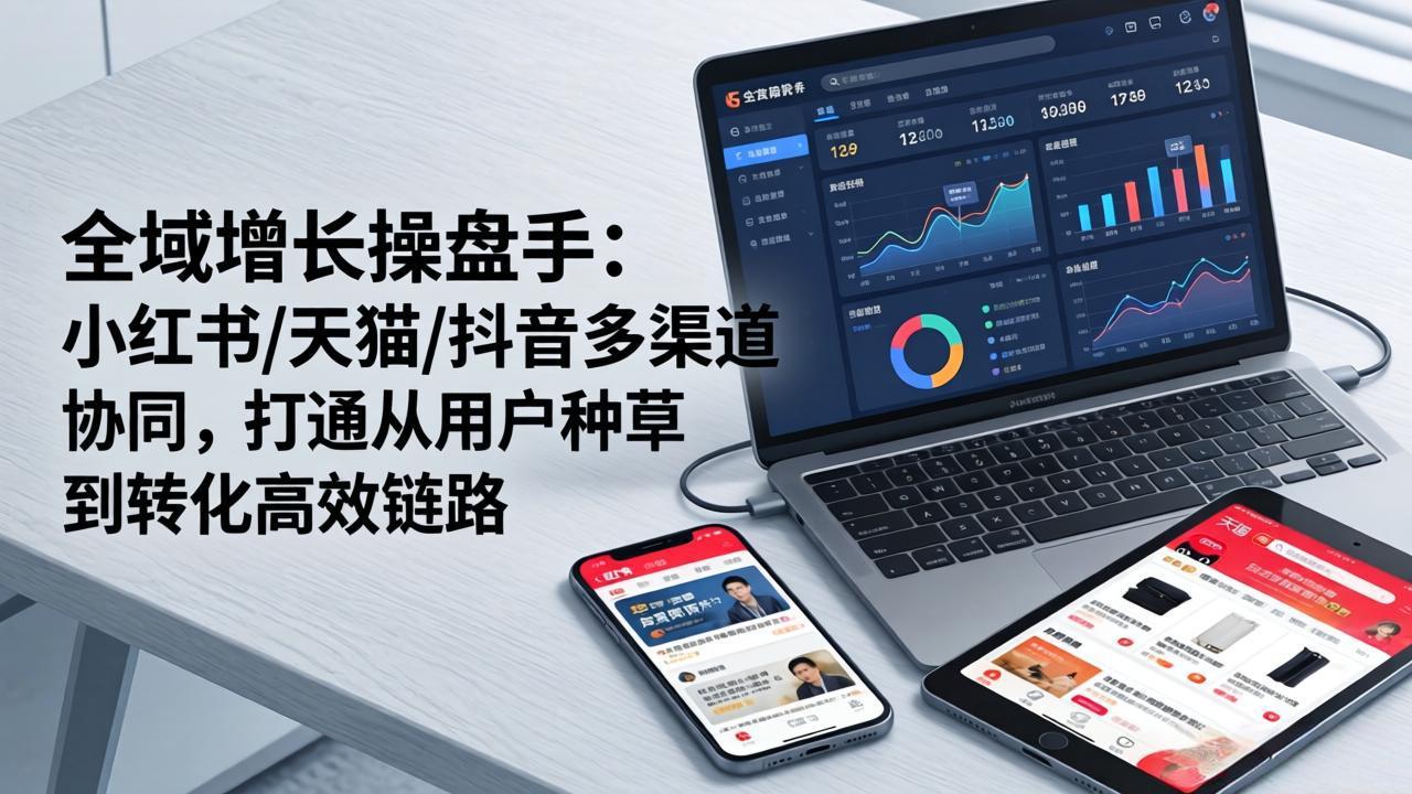 <span style='color:#a100e0'>全域增长操盘手:小红书/天猫/抖音多渠道协同,打通从用户种草到转化高效链路</span>