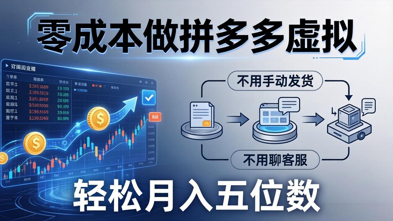 <span style='color:#001aff'>零成本做拼多多虚拟，不用手动发货，不用聊客服，轻松月入五位数</span>