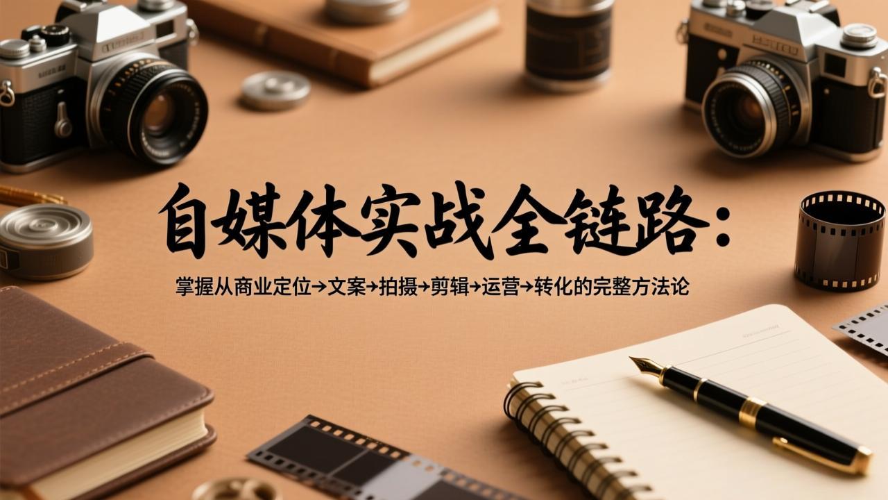 <span style='color:#078a00'>自媒体实战全链路：掌握从商业定位→文案→拍摄→剪辑→运营→转化的完整方法论</span>