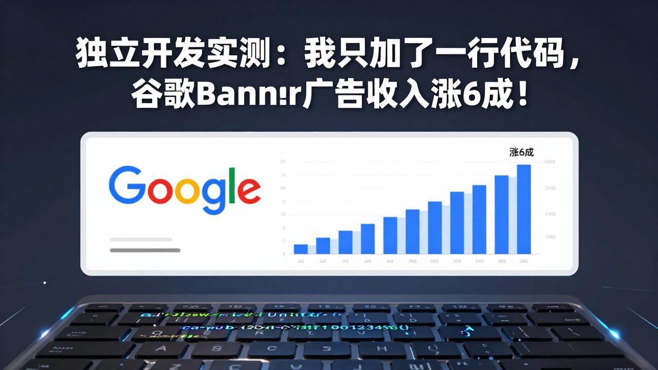 <span style='color:#a100e0'>付费文章:独立开发实测:我只加了一行代码,谷歌Banner广告收入涨6成</span>