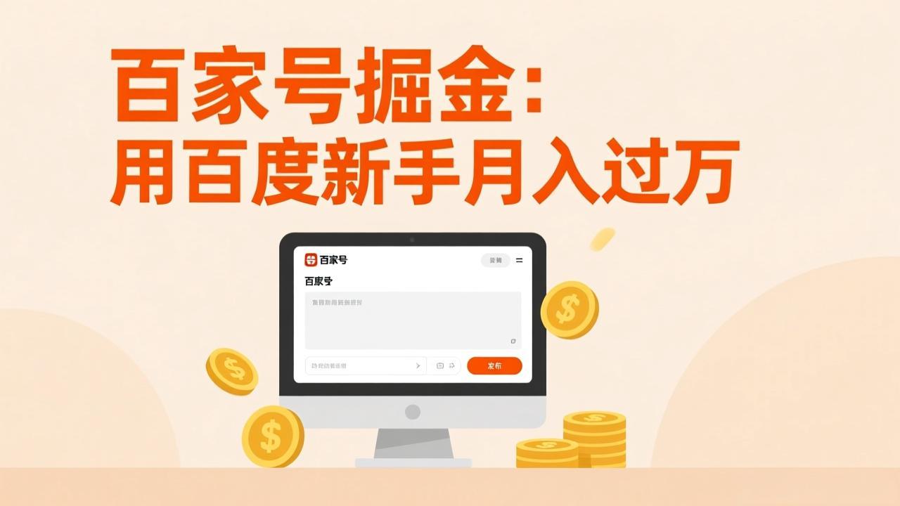 <span style='color:#bd7800'>百家号掘金：用百度新手月入过万，日入300，无需引流，全新手机搬砖项目</span>