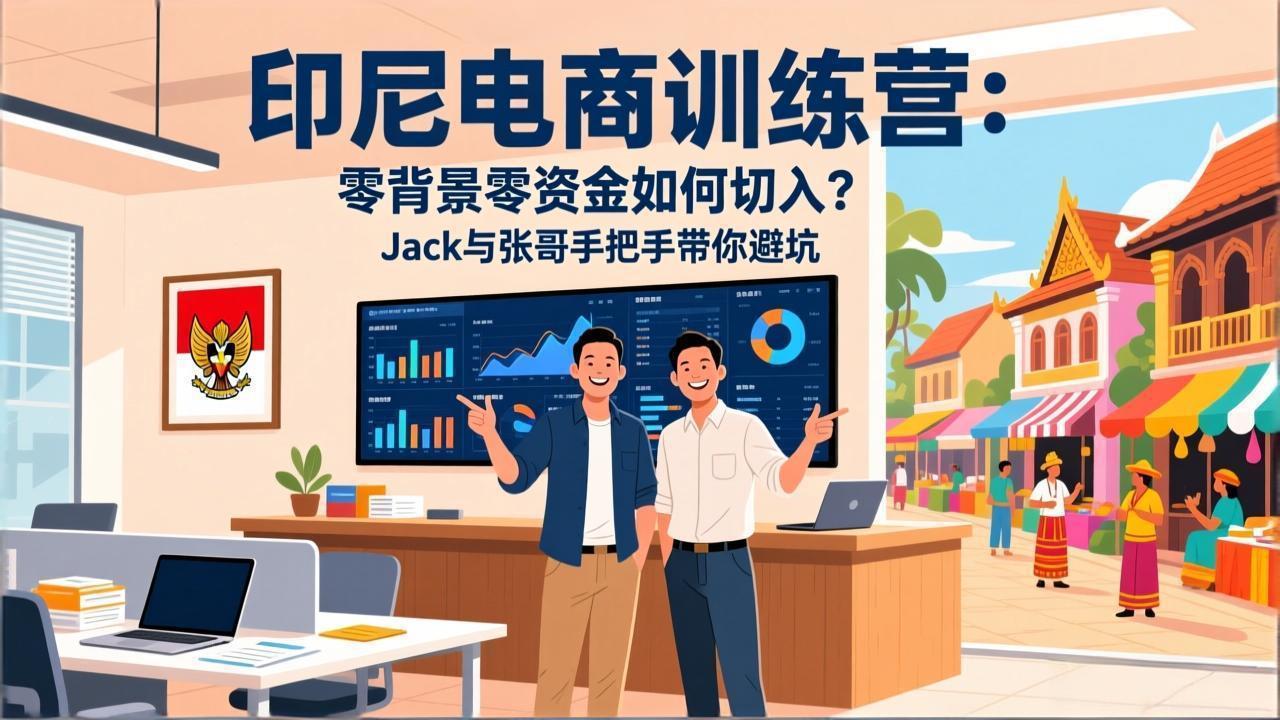 <span style='color:#bd7800'>印尼电商训练营：零背景零资金如何切入？Jack与张哥手把手带你避坑</span>