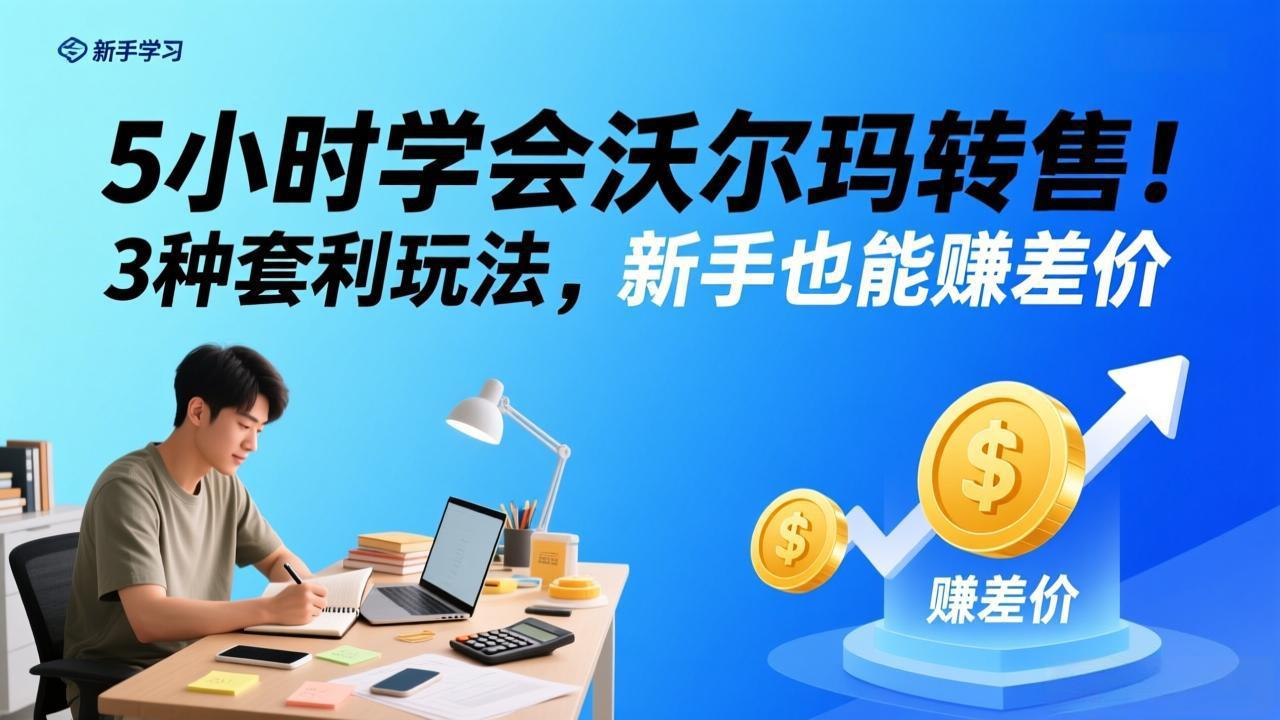 <span style='color:#bd7800'>5小时学会沃尔玛转售！3 种套利玩法，新手也能赚差价</span>