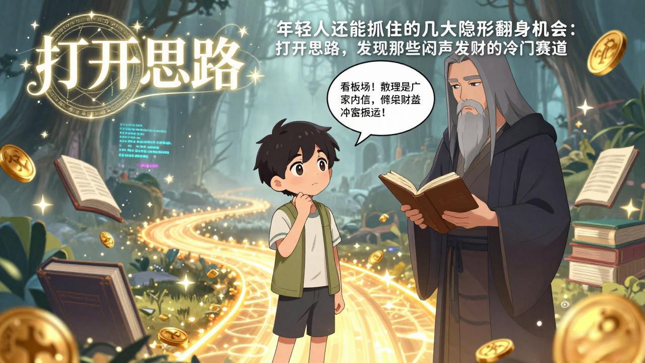 <span style='color:#a100e0'>付费文1+2：年轻人还能抓住的几大隐形翻身机会：打开思路，发现那些闷声发财的冷门赛道</span>