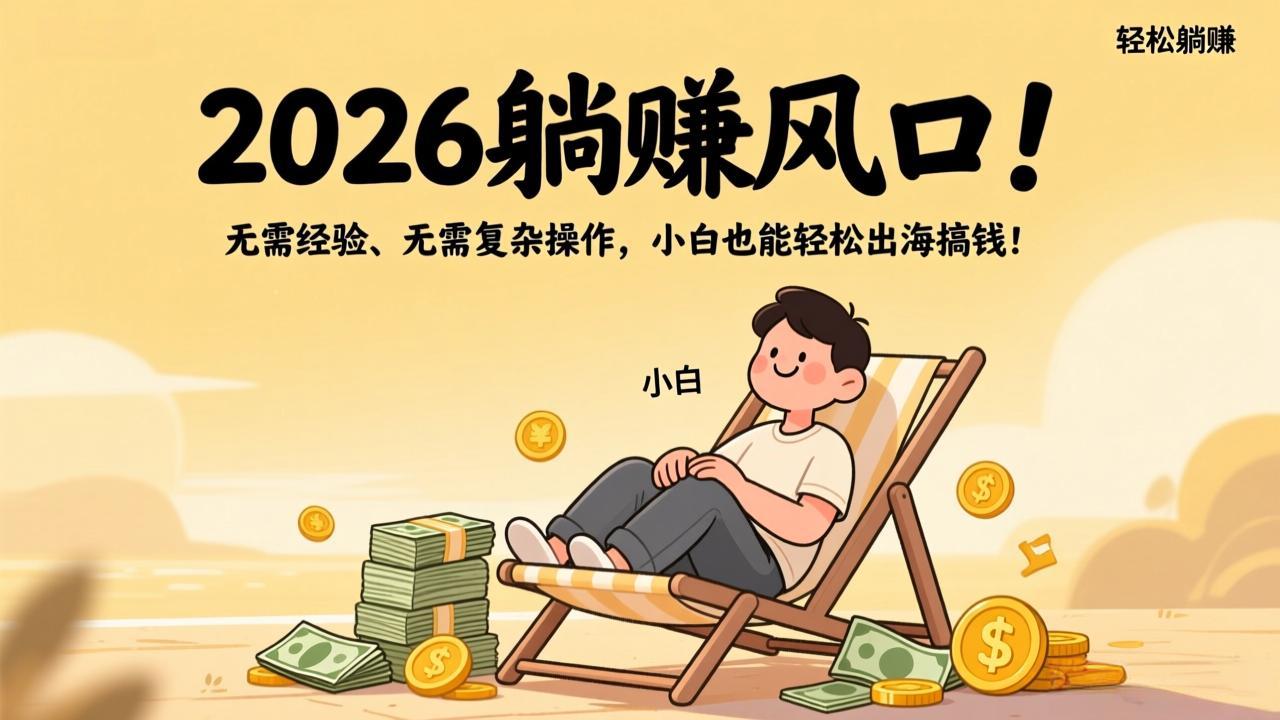 <span style='color:#ff0000'>2026躺赚风口!无需经验、无需复杂操作,小白也能轻松出海搞钱</span>