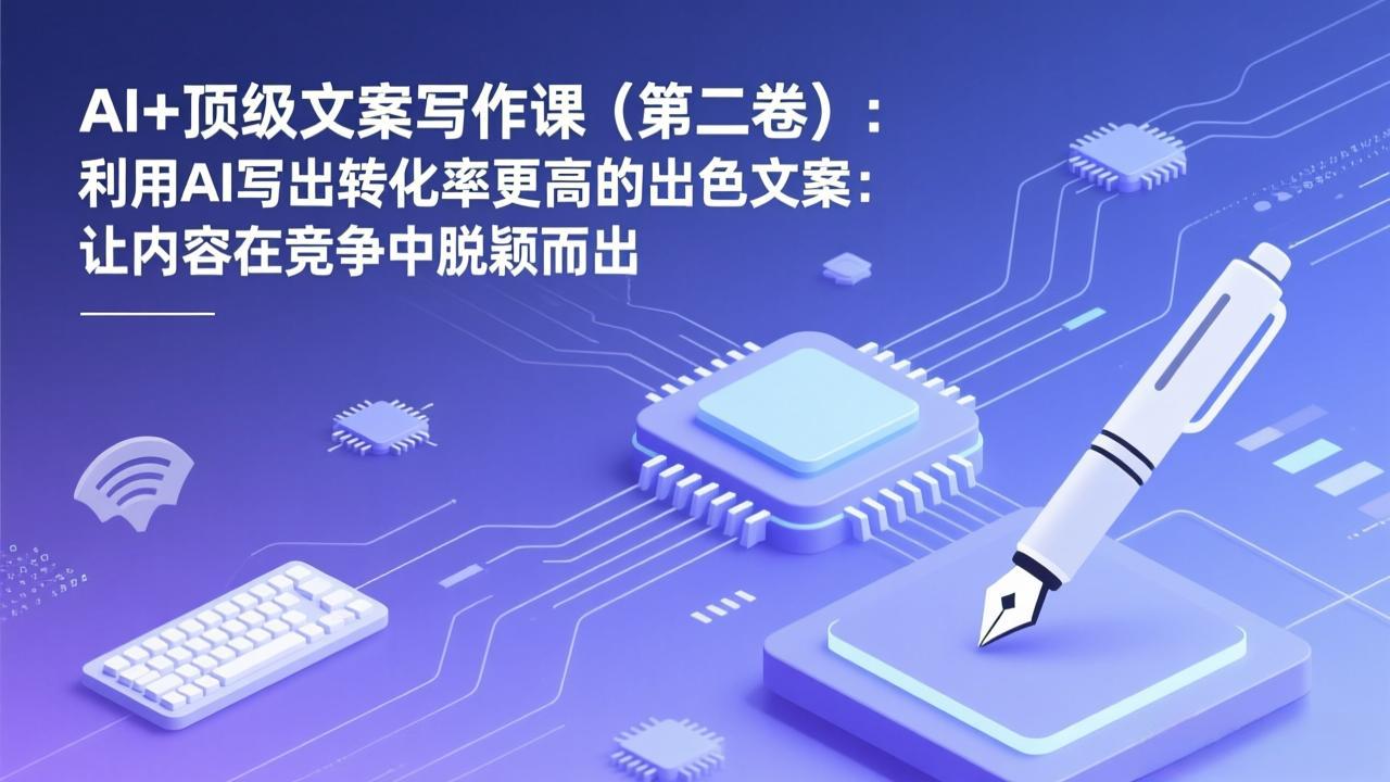 <span style='color:#001aff'>AI+顶级文案写作课(第二卷):利用AI写出转化率更高的出色文案:让内容在竞争中脱颖而出</span>