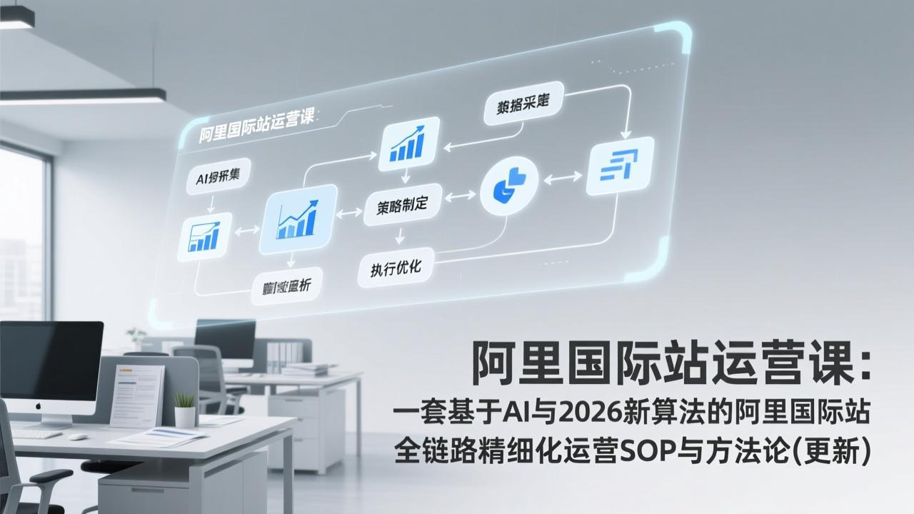 <span style='color:#bd7800'>阿里国际站运营课:一套基于AI与2026新算法的阿里国际站全链路精细化运营SOP与方法论(更新</span>