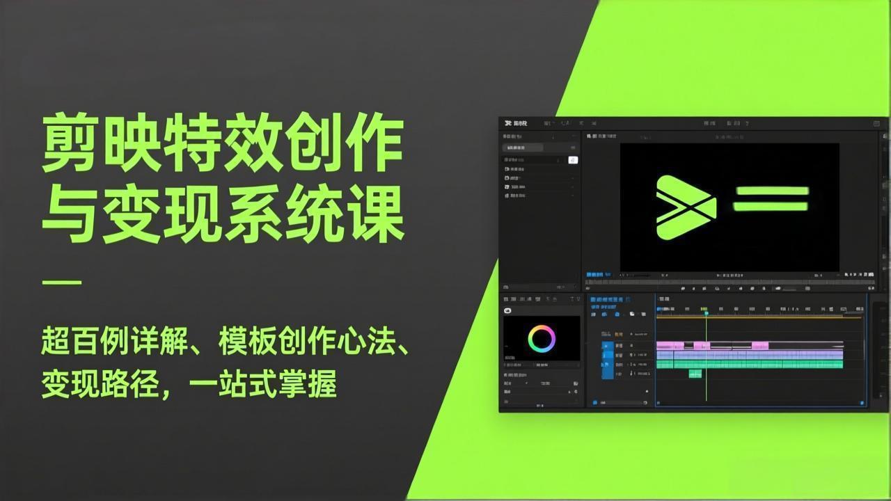 <span style='color:#bd7800'>剪映特效创作与变现系统课,超百例详解、模板创作心法、变现路径,一站式掌握</span>