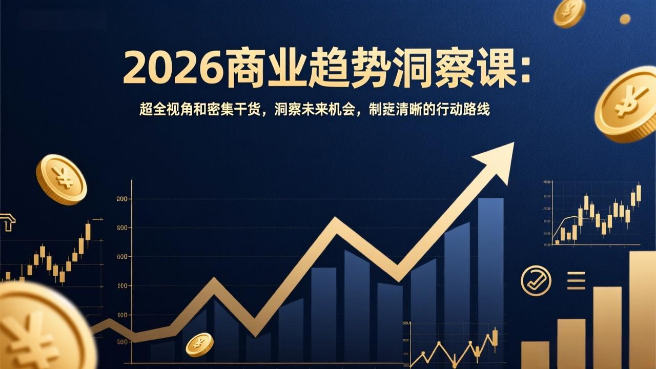 <span style='color:#bd7800'>2026商业趋势洞察课：超全视角和密集干货，洞察未来机会，制定清晰的行动路线</span>