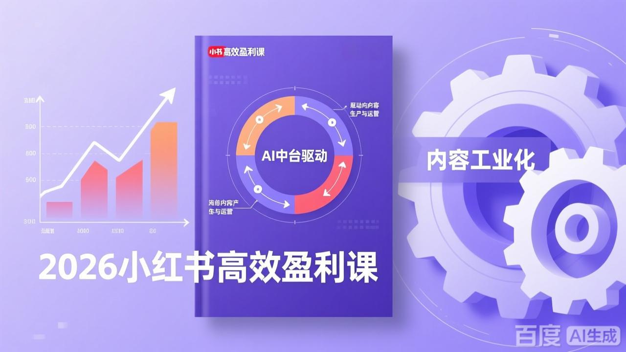 <span style='color:#078a00'>2026小红书高效盈利课，流量双引擎+内容工业化+AI中台驱动，构建可复制的千万级营收模型</span>