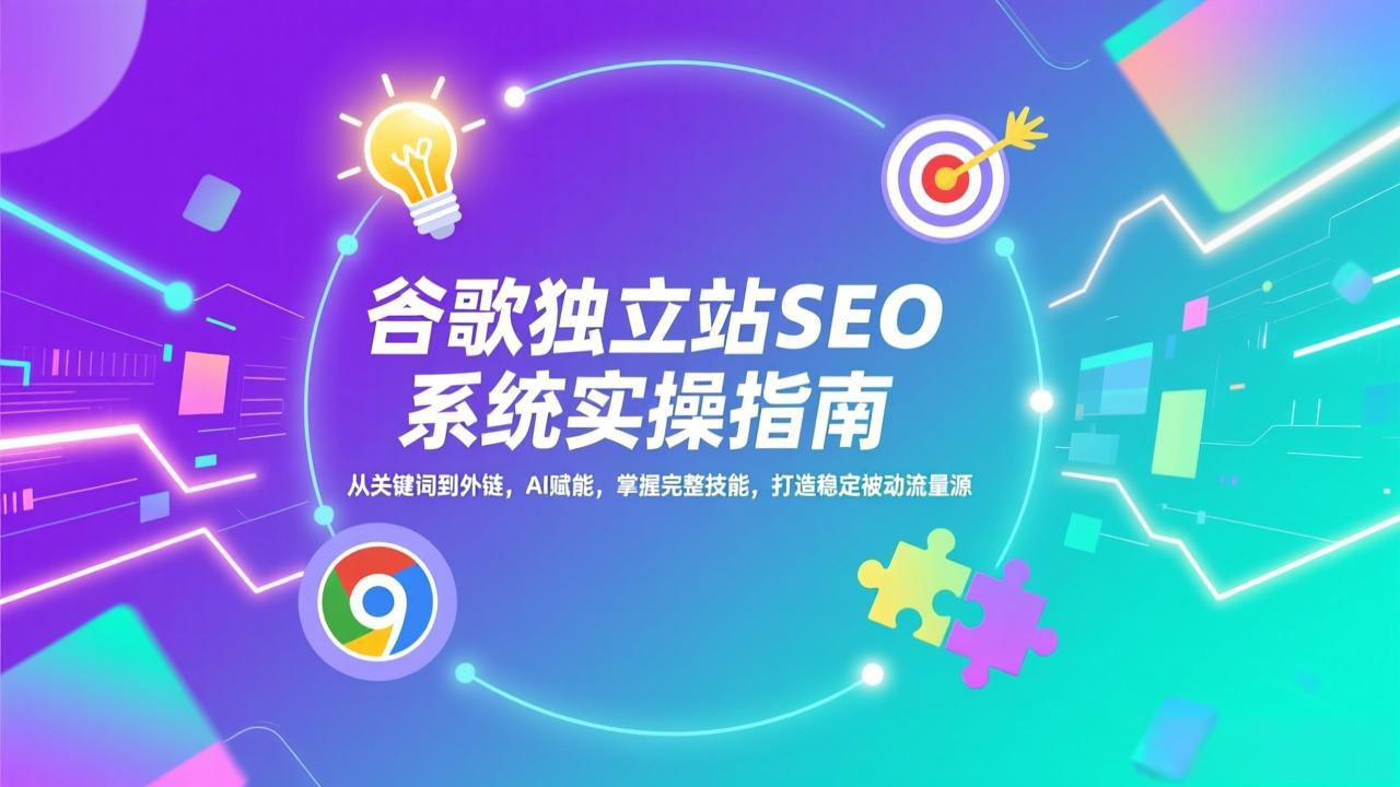 <span style='color:#078a00'>谷歌独立站SEO系统实操(更新)：从关键词到外链，AI赋能，掌握完整技能，打造稳定被动流量源</span>