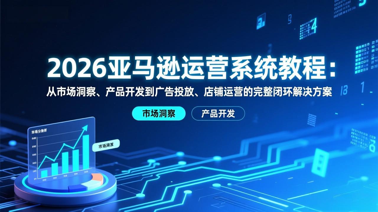 <span style='color:#078a00'>2026亚马逊运营系统教程:从市场洞察、产品开发到广告投放、店铺运营的完整闭环解决方案</span>